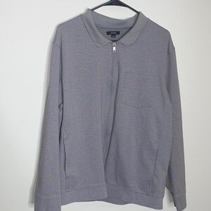 Alfani Men's Zip-Up Jacket Gray-Size L
